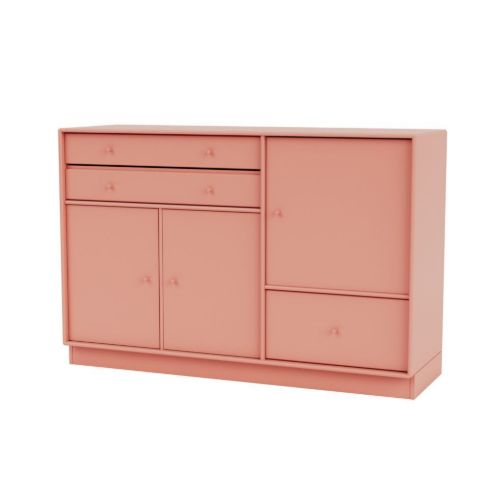 Montana Mega 201202 Skænk med sokkel 7 cm 115,2x38 cm - 151 Rhubarb
