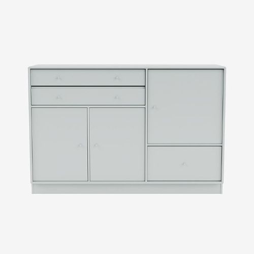 Montana Mega 201202 Beistelltisch mit Sockel 7 cm 115,2x38 cm - 156 Oyster