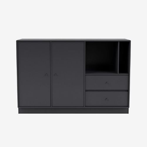 Montana Mega 201203 Beistelltisch mit Sockel 7 cm 115,2x38 cm - 04 Anthrazit
