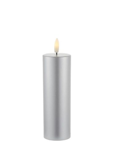 Sirius Sille Exclusive Batteridrevet Stearinlys H: 15 cm - Sølv