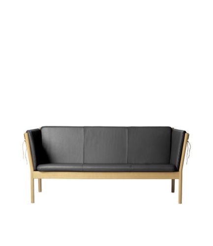 FDB Møbler J149 3 pers. sofa Erik Ole Jørgensen L: 185 cm - Natur Eg/Sort