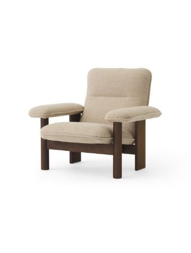 Audo Copenhagen Brasilia Lounge Chair SH: 39 cm - Dunkel gebeizte Eiche/Cunchy