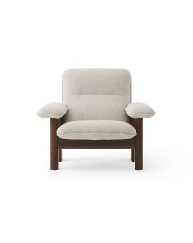 Audo Copenhagen Brasilia Lounge Chair SH: 39 cm - Dark Stained Oak/Moss 0011