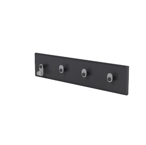 Montana QS Knagerække med 4 knager 10x46,8 cm - 04 Anthracite