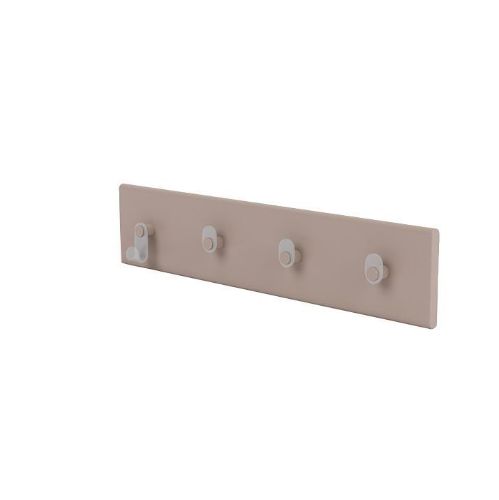 Montana QS Knagerække med 4 knager 10x46,8 cm - 137 Mushroom