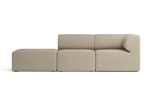 Audo Copenhagen Eave Hjørne Modulsofa 86 3 Pers. Højrevendt med Puf L: 247 cm - Bouclé 02