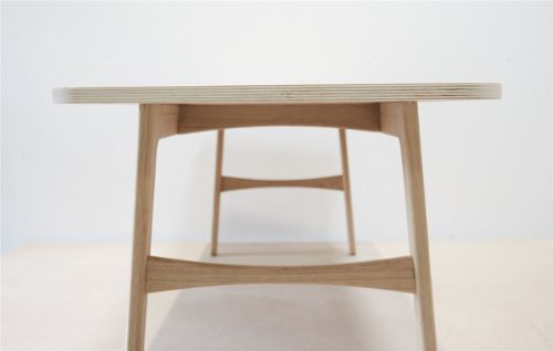 Duus & Møller Summer Couchtisch/Bench L: 120 cm – Massive Eiche