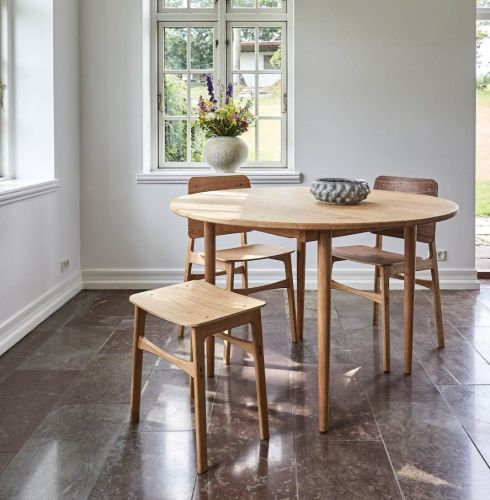 Duus & Møller Forest Hocker SH: 45 cm – Massive Eiche