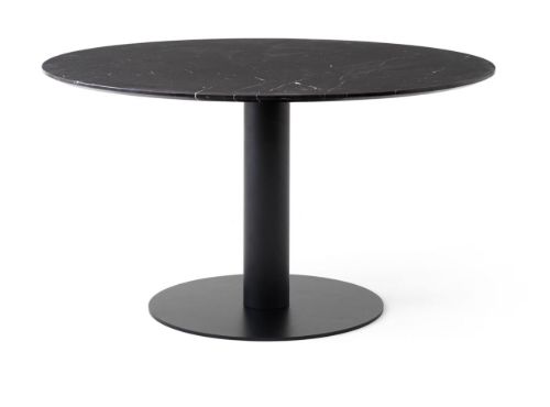 &Tradition In Between SK20 Dining Table Ø: 150 cm - Nero Marquina Marble Marble/Matt Black