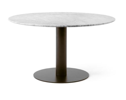 &Tradition In Between SK20 Dining Table Ø: 150 cm - Bianco Carrara Marble/Bronzed