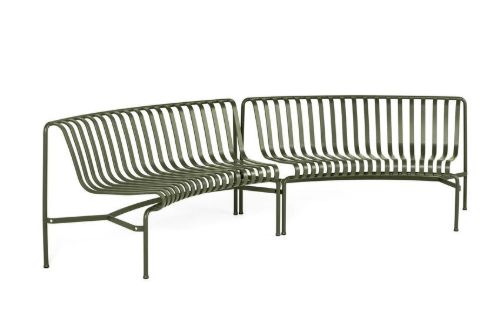 HAY Palissade Park Dining Bench In-In Starter Set/Set Of 2 L: 295,5 cm - Olive