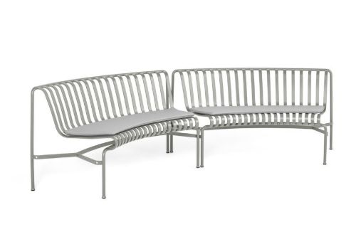 HAY Palissade Park Esszimmerbankkissen / In-In / 2er-Set L: 100 cm - Himmelgrau