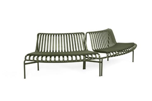 HAY Palissade Park Esszimmerbankkissen / Out-Out / 2er-Set L: 127 cm - Olive