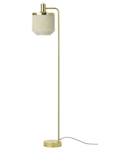 Warm Nordic Fringe Floor Lamp H: 126 cm - Cream White OUTLET
