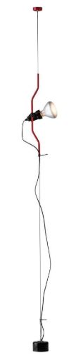 FLOS Halterung D Pendelleuchte mit Dämpfer L: 4 m – Rot