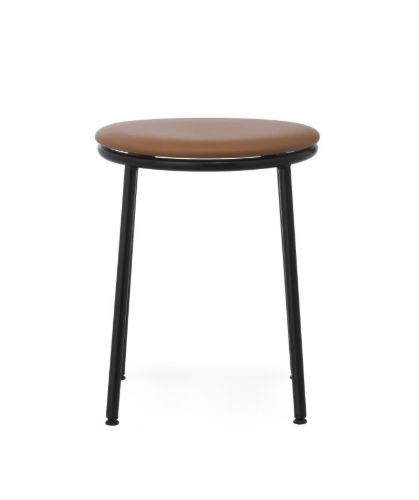 Normann Copenhagen Circa Hocker gepolstert H: 45 cm – Ultra Leder 41574