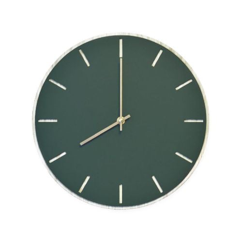 Hemverk Vægur Ø: 28 cm – Conifer Oak/Gold