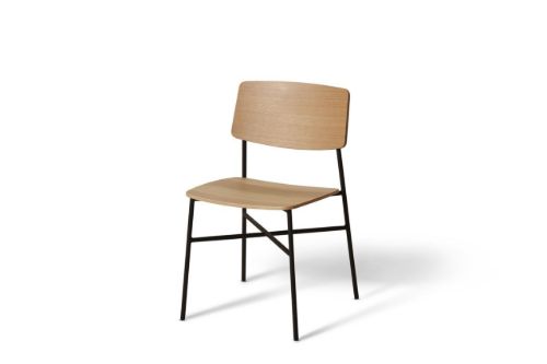 HANDVÄRK FURNITURE Paragon Chair Spisebordsstol SH: 45,8 cm - Black/Natural Oak OUTLET