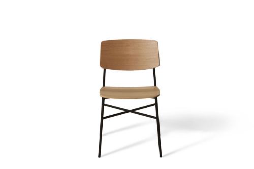 HANDVÄRK FURNITURE Paragon Chair Esstischstuhl SH: 45,8 cm – Schwarz/Natureiche