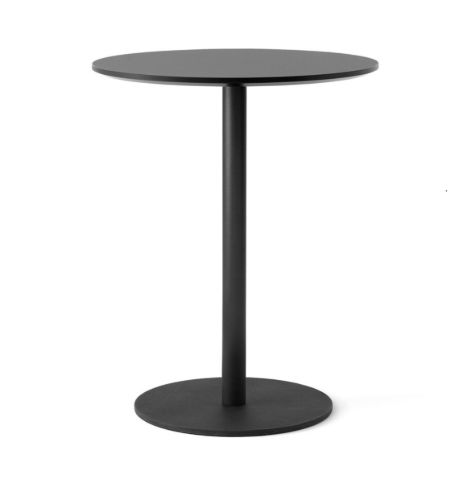 &Tradition In Between SK17 Dining Table Ø: 60 cm - Black Fenix Laminate/Black Base