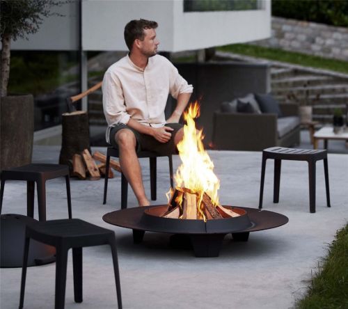 Cane-line Outdoor Ember Feuerstelle Groß Ø: 108 cm - Schwarz