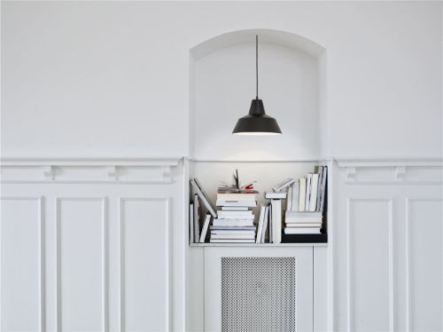 Von Hand gefertigte Werkstattlampe B1 Ø: 18 cm - Racing Green
