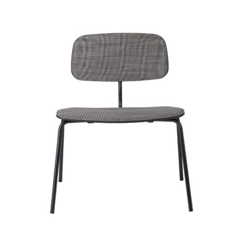 Montana Kevi 2063 Fuldpolstret Loungestol SH: 43 cm - Steelcut Trio 236/Sort Lakeret Stel