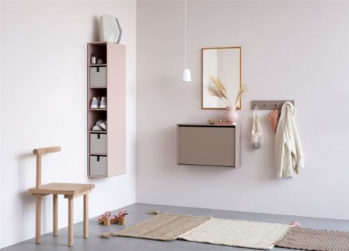 Montana Seiten-Bücherregal mit 5 Regalen rechts H: 138 cm – 152 Petersilie