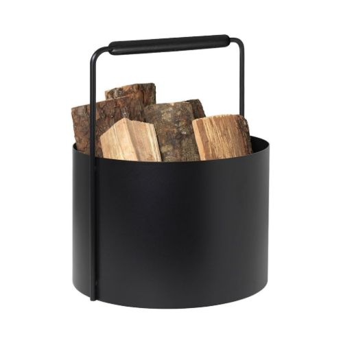 Blomus Ashi Brennholzkorb Ø: 22 cm - Schwarz