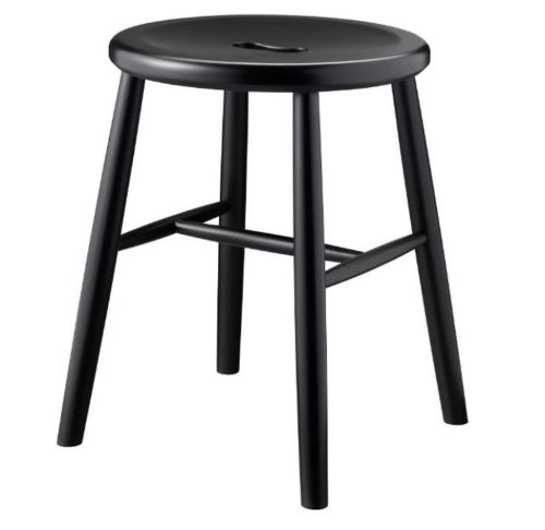 FDB Møbler J27 Skammel Børge Mogensen H: 45 cm - Bøg/Sort
