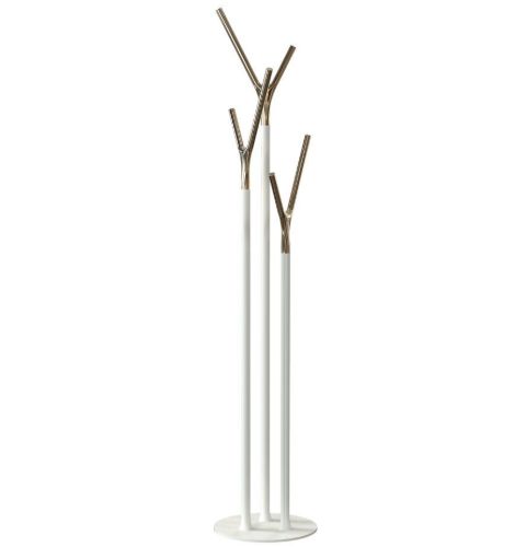 FROST WISHBONE Stumtjener H: 175cm - Mat hvid/Poleret guld