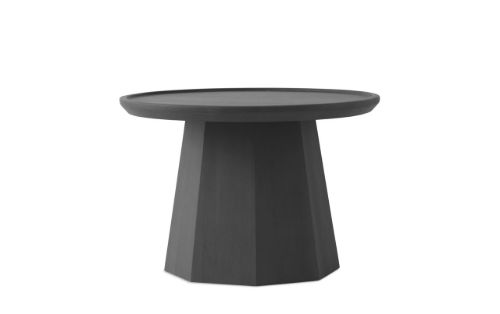 Normann Copenhagen Pine Bord Stor H: 44,6 x Ø: 65 cm - Mørkegrå
