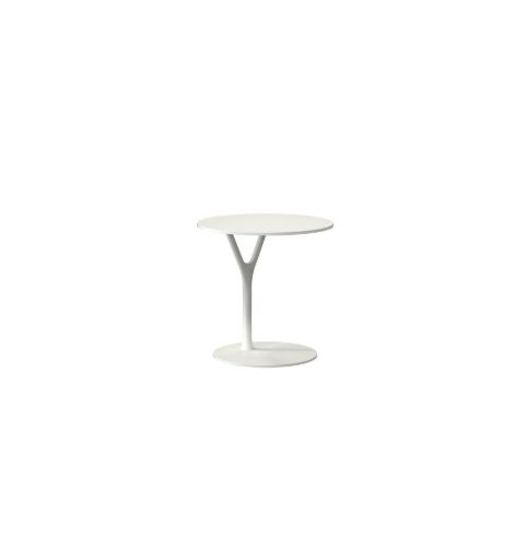 FROST WISHBONE Sidebord Bord 1 Ø: 45cm - Mat Hvid