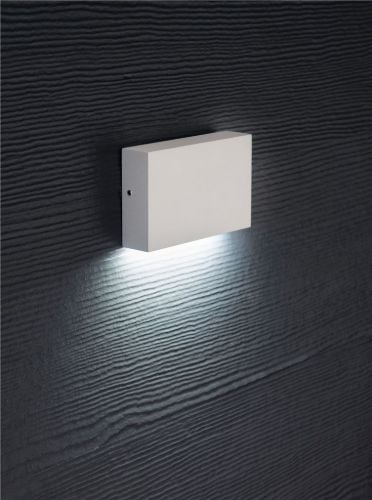 Lampefeber Flatbox Außenwandleuchte B: 11 cm - Weiß