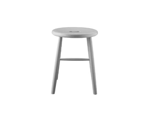 FDB Møbler J27 Skammel Børge Mogensen H: 45 cm - Bøg/Lys grå