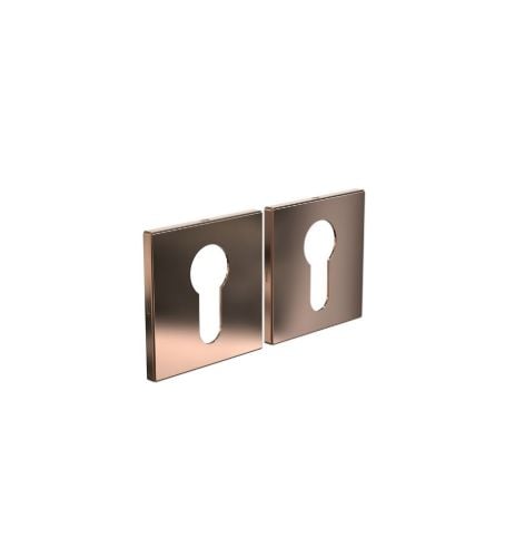 FROST Architectural Hardware Kube 3001 Rosetter - Poleret Kobber