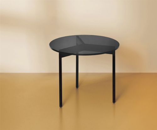 Warm Nordic From Above Tisch Ø: 52 cm – Rauchgrau/Schwarz Noir
