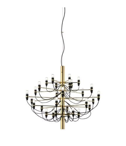 FLOS 2097/30 Lysekrone LED Ø: 88 cm - Messing/Klar Glas