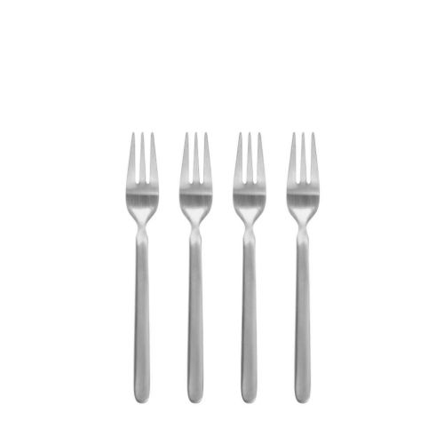 Blomus Stella Cake Forks Set of 4 L: 15,5 cm - Silver