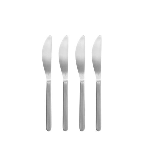 Blomus Stella Buttermesser 4er-Set L: 18,5 cm - Silber