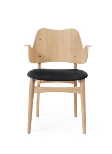 Warm Nordic Gesture Chair SH: 46 cm - Oak/Anthracite