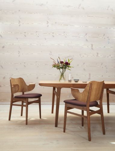 Warm Nordic Gesture Stuhl SH: 46 cm – Teak/Anthrazit