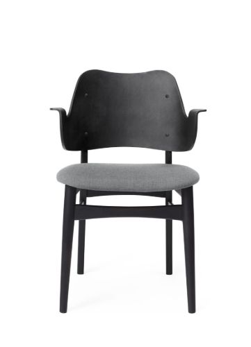 Warm Nordic Gesture Chair SH: 46 cm - Beech/Grey Melange