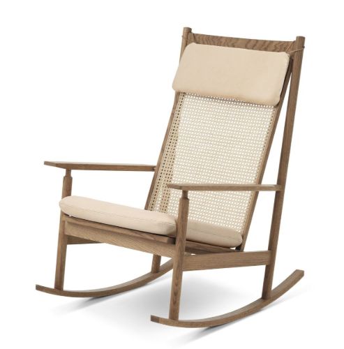Warm Nordic Swing Rocking Chair H: 103 cm - Teak/Nature