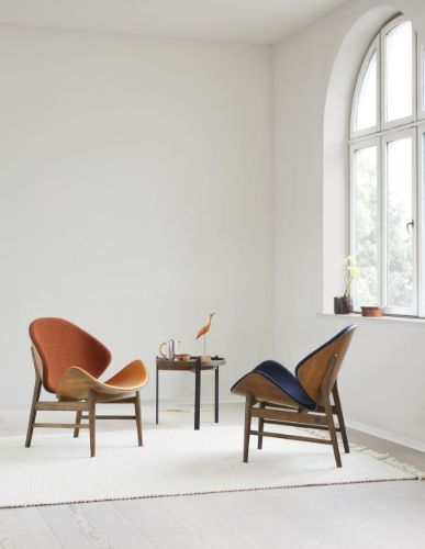 Warm Nordic The Orange Lounge Chair SH: 38 cm - Schwarz