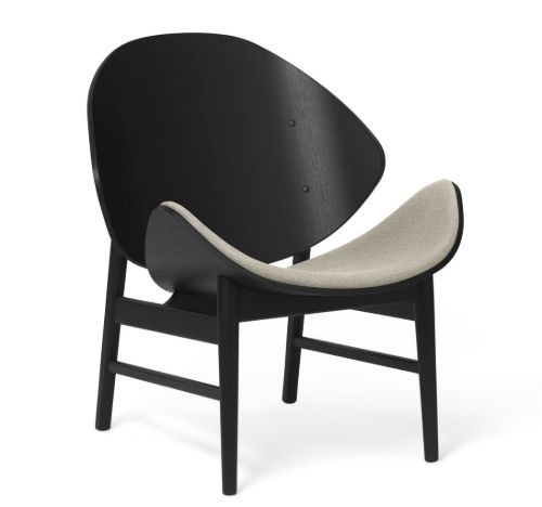 Warm Nordic The Orange Lounge Chair SH: 38 cm - Black/Grey
