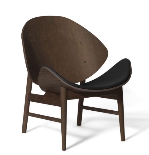 Warm Nordic The Orange Lounge Chair SH: 38 cm - Smoked/Black