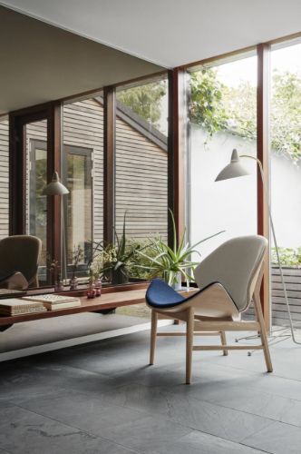Warm Nordic The Orange Lounge Chair SH: 38 cm – Geräuchert/Grau