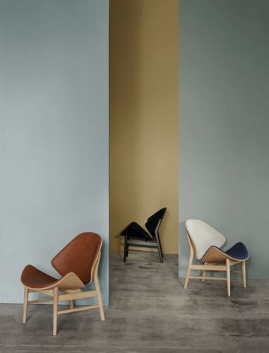 Warm Nordic The Orange Lounge Chair SH: 38 cm – Eiche/Natur