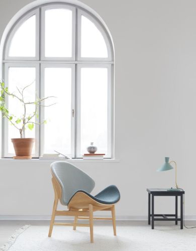Warm Nordic The Orange Lounge Chair SH: 38 cm – Eiche/Marineblau